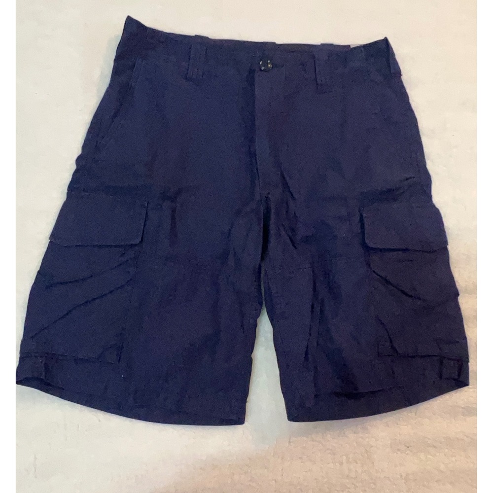 Polo Ralph Lauren Mens Navy Blue Cotton Drill Cargo Shorts Classic Fit Size 30